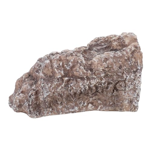 Gatuida Reptilien Versteck Höhle Aquarium Dekoration aus Widerstandsfähigem Harz Natürlich Gestaltete Fels Höhle als Rückzugsort für Geckos Schildkröten Echsen und Schlangen Mittelgroß von Gatuida