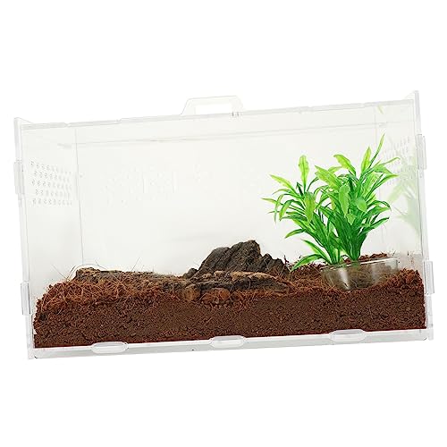 Gatuida Reptilien Zuchtbox aus Praktische Aufzuchtbox für Echsen Schlangen und Spinnen mit Belüftungsöffnungen Teiligem Zubehörset Gatuida Reptilien Zuchtbox aus Praktische Aufzuchtbox für Echsen Schlangen und Spinnen mit Belüftungsöffnungen Teiligem Zubehörset von Gatuida