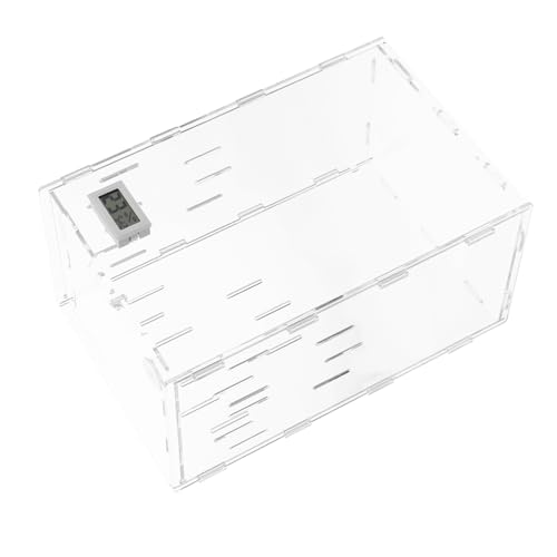 Gatuida Reptilienfütterungsbox Kletterbox für Reptilien mit Belüftung und Thermometer für Schlangen Echsen Frösche und von Gatuida