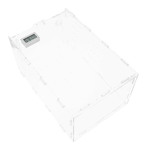 Gatuida Reptilienfütterungsbox Vertikale Tierhaltung mit Thermometer und Langlebige Box für Spinnen Eidechsen Schildkröten und Kleine Schlangen Gatuida Reptilienfütterungsbox Vertikale Tierhaltung mit Thermometer und Langlebige Box für Spinnen Eidechsen Schildkröten und Kleine Schlangen von Gatuida