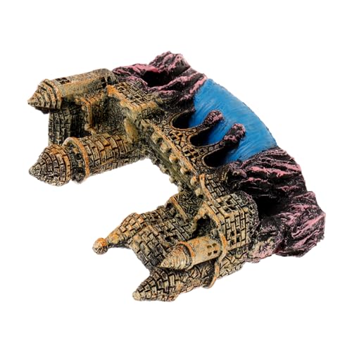 Gatuida Resin Aquarium Miniatur Schloss Ornament Versteckmöglichkeit Farbintensives Kunstharz Sicher für Mittelgroße Fischaquarien Europäischer Stil Fischbecken Dekoration Gatuida Resin Aquarium Miniatur Schloss Ornament Versteckmöglichkeit Farbintensives Kunstharz Sicher für Mittelgroße Fischaquarien Europäischer Stil Fischbecken Dekoration von Gatuida