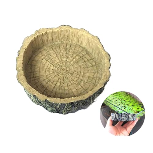 Gatuida Resin Futterschale für Reptilien Umweltfreundliches Harz Futter und Wassernapf für Schildkröten Gecko Schlangen Kleine Haustiere Terrarien Geeignet von Gatuida