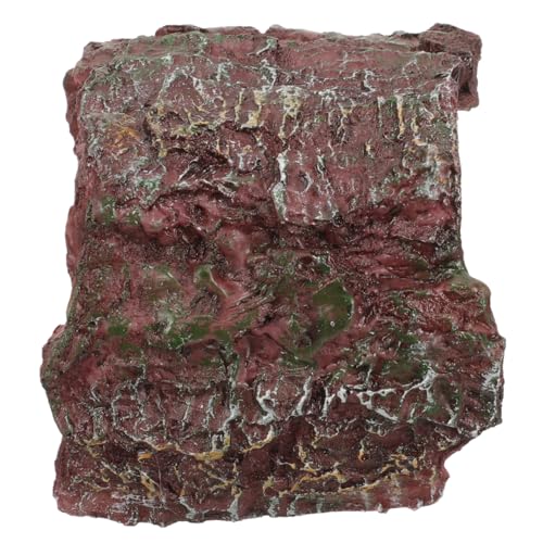 Gatuida Resin Reptilienhöhle für Schildkröten und Kleine Echsen Stabile Sonnenplattform und Versteck Pflegeleichtes Terrarium Zubehör für Freigehege und Terrarien Multifunktionales von Gatuida