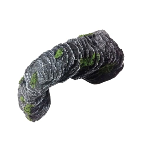 Gatuida Resin Schildkrötenbrücke mit Basking Rocks Kletterrampe und Versteck Wasserdichtes Aquarium Ornament für Landschildkröten Leopardgeckos und Fischbecken Dekoration Großes Terrarien von Gatuida
