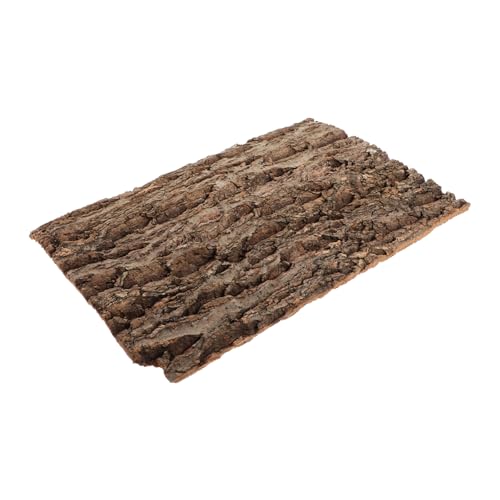Gatuida Rinde-Hintergrundtafel Vivarium bellen Geckobecken Terrarium Korkrinde Frosch naturdeko Reptilienterrarium Hintergrund Zubehör für Reptilienbecken Schildkrötenplattform Holz Coffee von Gatuida