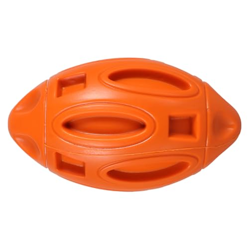 Gatuida Robustes Hundespielzeug für Welpen Quietschender Widerstandsfähiger Kauspielzeug aus Langlebigem Material Orangefarbener Football für Intensive Kauaktivität und Spielerischen Gatuida Robustes Hundespielzeug für Welpen Quietschender Widerstandsfähiger Kauspielzeug aus Langlebigem Material Orangefarbener Football für Intensive Kauaktivität und Spielerischen von Gatuida