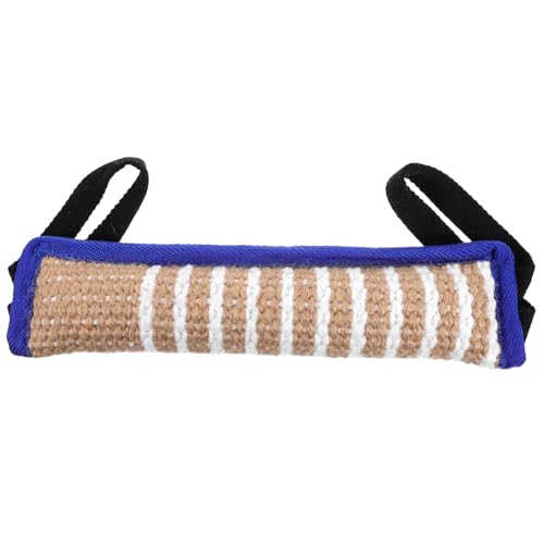 Gatuida Robustes Hundetraining Kauspielzeug aus Jute Interaktives Beißkissen für Große und Kleine Hunde Langlebiges Apportier Tauziehspielzeug zur Zahnpflege und Beißfreudigem Verhalten von Gatuida