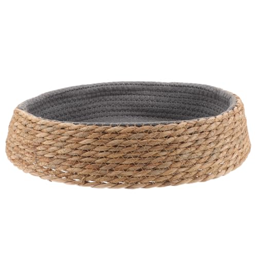 Gatuida Rundes Rattan Hundebett und Katzenbett Atmungsaktives Stabiles Haustierkissen Kratzfestes Geflochtenes Katzenhaus Bequemes Schlafnest für Kleine Hunde und Katzen Waschbar Tiefgrau Gatuida Rundes Rattan Hundebett und Katzenbett Atmungsaktives Stabiles Haustierkissen Kratzfestes Geflochtenes Katzenhaus Bequemes Schlafnest für Kleine Hunde und Katzen Waschbar Tiefgrau von Gatuida