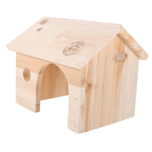 Gatuida Rutin Kleintier Holzversteck mit Sicherem Nest für Hamster und Kleine Vögel Langlebiges Hühner und Hamsterhaus zur Schlaf und Spielplatzgestaltung Geeignet für Kleintiergehege von Gatuida