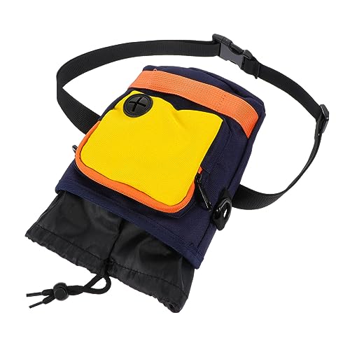 Gatuida Snack-Trainings-gürteltasche Hund Beutel Für Behandeln Waschbar Träger Welpe Haustier Verstellbare Leckerlitasche Polyester Yellow von Gatuida