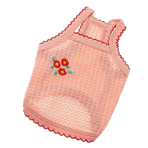 Gatuida Sommer Hundeweste Atmungsaktives Ärmelloses Hundeshirt aus Baumwoll Dekoratives Pet Vest mit Floralem Stickmuster Modisches Haustierkleid für Kleine bis Mittelgroße Hunde Gatuida Sommer Hundeweste Atmungsaktives Ärmelloses Hundeshirt aus Baumwoll Dekoratives Pet Vest mit Floralem Stickmuster Modisches Haustierkleid für Kleine bis Mittelgroße Hunde von Gatuida