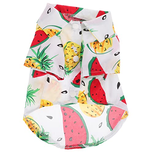 Gatuida Sommerkleidung für Hunde Leichtes Atmungsaktives Shirt mit Hawaiianischem Druck für Sonnige und Besondere Anlässe Geeignet für Kleine Hunde und Welpen Gatuida Sommerkleidung für Hunde Leichtes Atmungsaktives Shirt mit Hawaiianischem Druck für Sonnige und Besondere Anlässe Geeignet für Kleine Hunde und Welpen von Gatuida