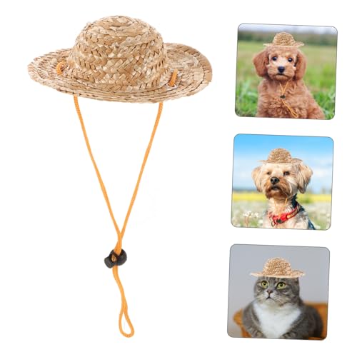 Gatuida Sonnenhut für Haustiere tiermütze hundefressnäpfe katzrnzubehör katzenzubehör katzenmütze Eimerhut für Katze Hundemützen Sonneneimerhut für Hunde Sonnenschutzhüte für Hunde Khaki von Gatuida