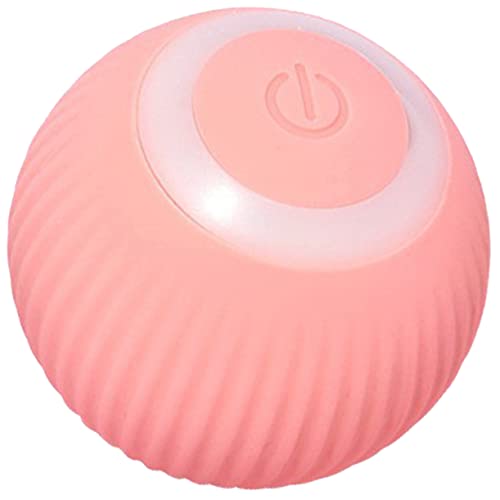 Gatuida Sound Katzenballspielzeug drinnen Kätzchen - Spielzeugkatze LED katzenspielzeug Katzen interaktive Spielzeuge Interaktives Katzenballspielzeug Katzen-Teaser Kieselgel Rosa von Gatuida