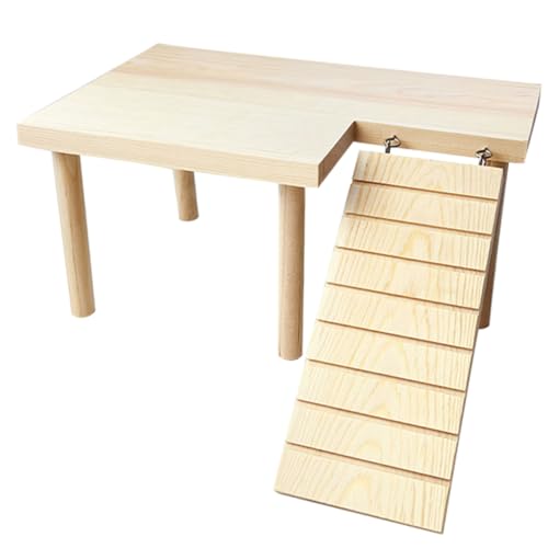 Gatuida Toy Accessory Supply Holzleiter Für Chinchillas Und Hamster – Interessante Empfindliche Rattenplattform Verschleißfest von Gatuida