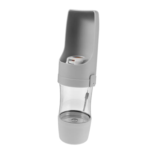 Gatuida Tragbare Trinkflasche für Haustiere Wasserspender mit Futterbehälter Kratzfestes Material Platzsparend Leicht zu Reinigen für Hunde Katzen Outdoor Camping von Gatuida