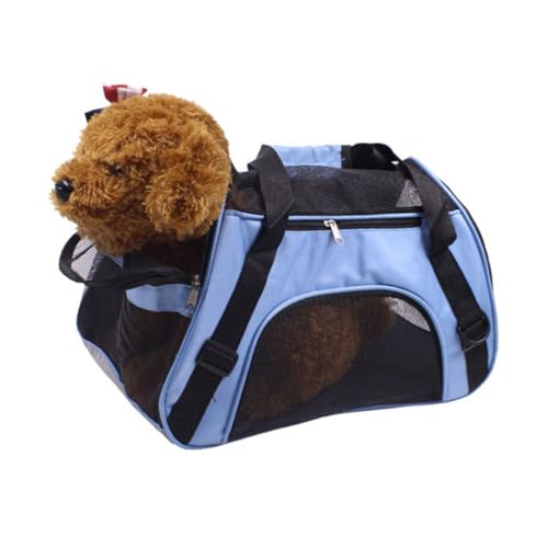 Gatuida Tragbarer Haustier Tragerucksack aus Atmungsaktivem Mesh mit Verstellbaren Gurten für Hunde und Katzen Sicherer Reißverschluss für Reisen Camping und Ausflüge Blau Gatuida Tragbarer Haustier Tragerucksack aus Atmungsaktivem Mesh mit Verstellbaren Gurten für Hunde und Katzen Sicherer Reißverschluss für Reisen Camping und Ausflüge Blau von Gatuida