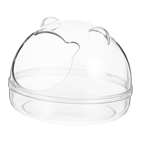 Gatuida Transparente Hamster Badewanne mit Abnehmbarem Design Kleines Haustier Badebecken für Hamster und Chinchillas Glatte Kanten Praktisch und Leicht zu Reinigen Geeignet für von Gatuida