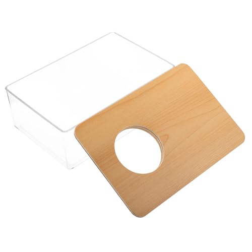 Gatuida Transparente Hamster Sandbad Box Multifunktional als Toilette und Badewanne Kleintier Zubehör Robust und Einfach zu Reinigen Für Hamster und Kleine Haustiere von Gatuida