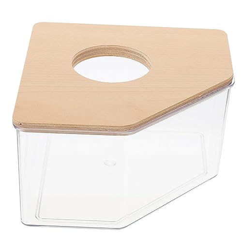 Gatuida Transparente Sandbad Box für Hamster und Chinchillas Kleine Haustier Badewanne Abnehmbarem Holzdeckel Multifunktionales Bade und Toiletten Kleintierzubehör Gatuida Transparente Sandbad Box für Hamster und Chinchillas Kleine Haustier Badewanne Abnehmbarem Holzdeckel Multifunktionales Bade und Toiletten Kleintierzubehör von Gatuida