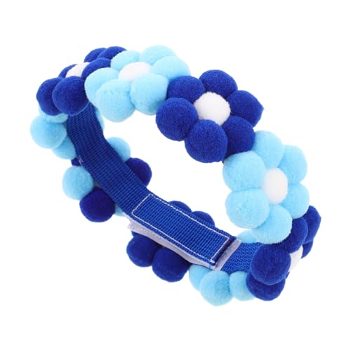 Gatuida Verstellbares Haustier Blumenhalsband mit Künstlichen Blumen Leichtes Komfortables für Hunde und Verstellbar für Welpen Geeignet für Alltag und Besondere Anlässe Blau Gatuida Verstellbares Haustier Blumenhalsband mit Künstlichen Blumen Leichtes Komfortables für Hunde und Verstellbar für Welpen Geeignet für Alltag und Besondere Anlässe Blau von Gatuida