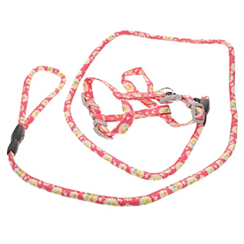 Gatuida Verstellbares Katzengeschirr und Leine Ausbruchsicheres Design für Kleine Katzen Geeignet für Spaziergänge und Leicht und Komfortabel Rot mit Blumenmuster Gatuida Verstellbares Katzengeschirr und Leine Ausbruchsicheres Design für Kleine Katzen Geeignet für Spaziergänge und Leicht und Komfortabel Rot mit Blumenmuster von Gatuida