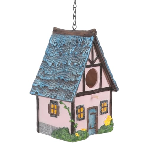 Gatuida Hängendes Vogelhaus aus Harz Wetterfestes und Vogelnest für Garten Balkon Robustes Vogelhäuschen für Draußen Deko für Vögel im Freien Vogelhaus für Nistplatz und Schutz Gatuida Hängendes Vogelhaus aus Harz Wetterfestes und Vogelnest für Garten Balkon Robustes Vogelhäuschen für Draußen Deko für Vögel im Freien Vogelhaus für Nistplatz und Schutz von Gatuida