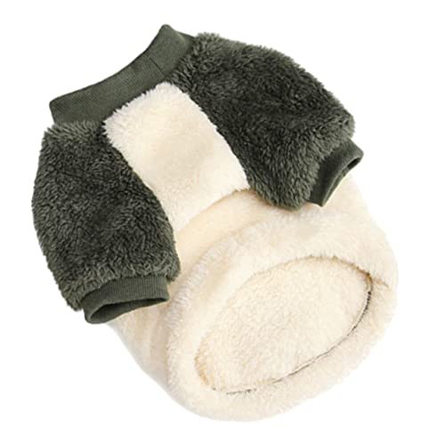 Gatuida Warmer Hundemantel aus Doppellagigem Polar Fleece Kältefestes Haustierkleid für Welpen Atmungsaktiv Geeignet für Winter Weihnachten Hochzeit und Party Dunkelgrün Gatuida Warmer Hundemantel aus Doppellagigem Polar Fleece Kältefestes Haustierkleid für Welpen Atmungsaktiv Geeignet für Winter Weihnachten Hochzeit und Party Dunkelgrün von Gatuida