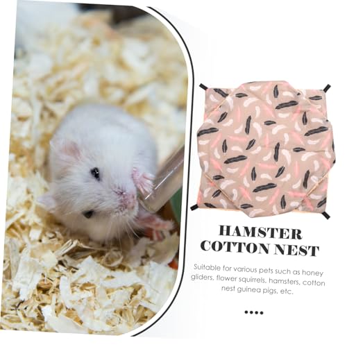 Gatuida Warmes Baumwoll nagertunnel Versteck Hängematte für Meerschweinchen Chinchilla und Hamster Kratzfest Atmungsaktiv Kleines Kuschelnest für Kleintiere im Käfig als Winterzubehör von Gatuida