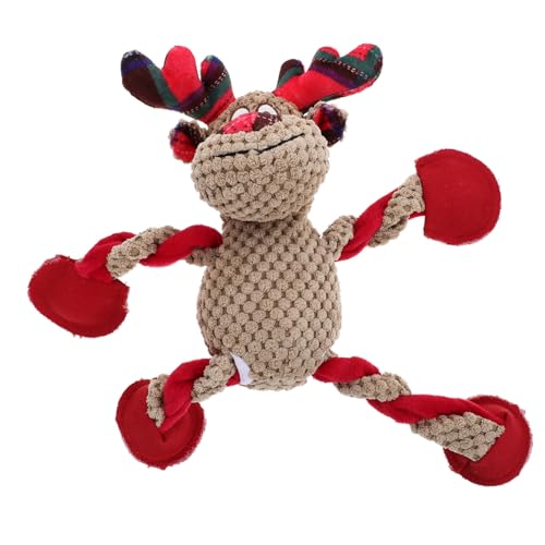 Gatuida Weihnachtliches Quietschspielzeug für Hunde Plüsch Kauspielzeug Rentier Design Strapazierfähig und Bequem für Training und Unterhaltung von Kleinen und Mittleren Hunden Gatuida Weihnachtliches Quietschspielzeug für Hunde Plüsch Kauspielzeug Rentier Design Strapazierfähig und Bequem für Training und Unterhaltung von Kleinen und Mittleren Hunden von Gatuida
