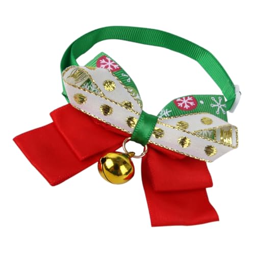 Gatuida Weihnachtliches Und Welpenhalsband Mit Glöckchen Verstellbares Haustierhalsband Im Design Dekoratives Für Festlichen von Gatuida