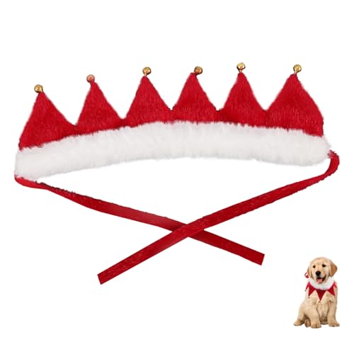 Gatuida Weihnachtshalsband mit Glocke für Haustiere Verstellbares Leichtes Weihnachtskragen Zubehör für Hunde und Katzen Festliche Xmas Dekoration für Party und Geburtstag Komfortabel und von Gatuida