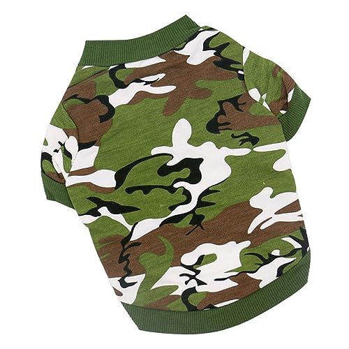 Gatuida Welpenkleidung Haustier Hundekleidung Größe Jacke Hundekostüme Hundemäntel Hundeweste Plüsch züchten Atmungsaktiv Outfits Freizeitmantel für Hunde Green von Gatuida