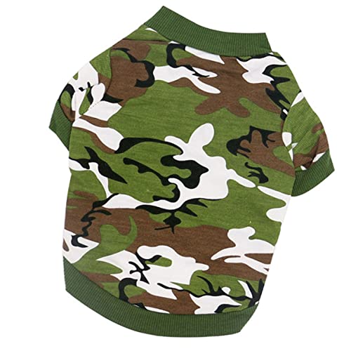 Gatuida Hundemantel-Outfit Für Kleine Hunde Bequeme Lässige Kleidung Im Camouflage-Design Für Alltag Und Outdoor-aktivitäten von Gatuida