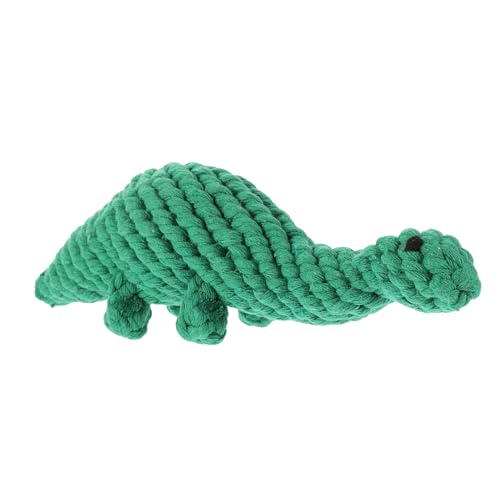 Gatuida Woven Rope Hundespielzeug Dinosaurierform Robustes Kauspielzeug Zahnpflege Interaktives Welpen Hundespielzeug aus Baumwollseil Langlebig und Sicher für Kleine und Mittlere Hunde von Gatuida