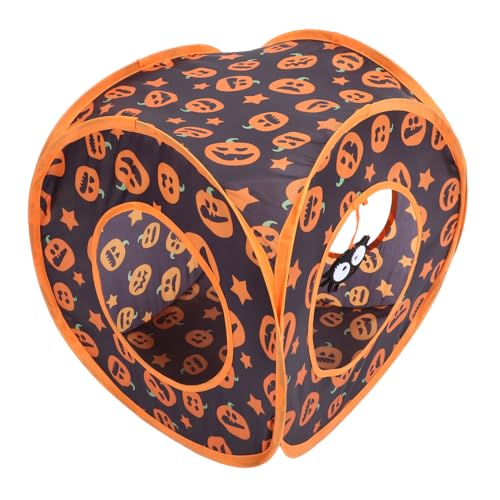 Gatuida Zusammenklappbarer Katzentunnel mit Halloween Faltbarer Polyester Tunnel für Kätzchen für Interaktives und Training Sicheres für Wohnungskatzen und Kleintiere Gatuida Zusammenklappbarer Katzentunnel mit Halloween Faltbarer Polyester Tunnel für Kätzchen für Interaktives und Training Sicheres für Wohnungskatzen und Kleintiere von Gatuida