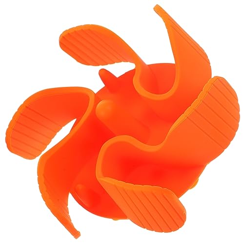 Gatuida langsamer Zubringer Langsam essender Hundenapf Langsame Fütterungsschüssel pet Supplies hundekot Einsätze für Futternäpfe für Welpen Slow Feeder Hundenäpfe Welpe Kieselgel Orange von Gatuida