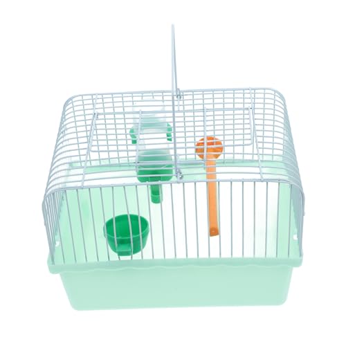 Gatuida tragbarer Vogelkäfig Sittichkäfig Vogelkäfig für Reisekäfig Reiseträger für Vögel Tablett klein groß Vogeltransportbox Vogelkäfer Voliere im Freien Vogelreisekäfig Abs Light Green von Gatuida