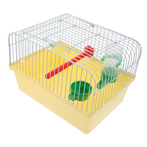 Gatuida tragbarer Vogelkäfig Wasser geformt Vogelkäfer für Käfige Haustier Vogel Einzel -Sittichkäfig Mauskäfig Voliere im Freien Tierkäfig Vogelreisekäfig Reise Hamsterkäfig Eisen Yellow von Gatuida