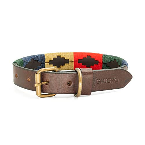 GauchoLife Polo-Hundehalsband, Leder, handgenäht, Größe XS, Calandria von GauchoLife