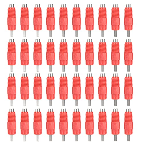 40pcs Huhn Tränke, Trinknippel, Edelstahl Huhn Tränke, automatische Tränke Geflügel Ausrüstung 360-Grad-Rolling Ball Auslauf Zuchtzubehör von Gavigain