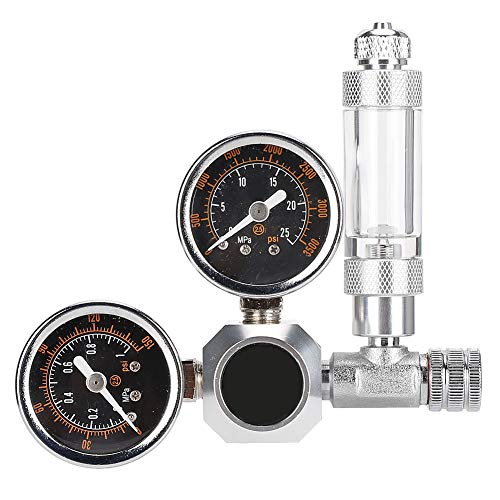 CO2 -Regler Aquarium Dual Gauge Display Blasenzählerprüfung Ventil (Normal Large Double Table w21.8 Interface) von Gavigain
