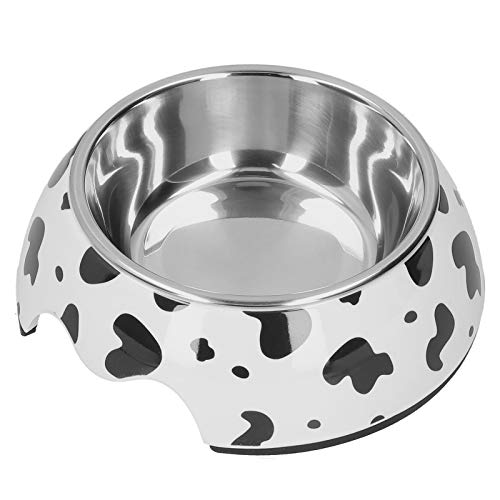 Futternapf für Hunde, niedliche Kuh, Edelstahl, rutschfest, abnehmbar, erhöhter Futternapf für Katzen und kleine Hunde, Größe M Futternapf für Hunde, niedliche Kuh, Edelstahl, rutschfest, abnehmbar, erhöhter Futternapf für Katzen und kleine Hunde, Größe M von Gavigain