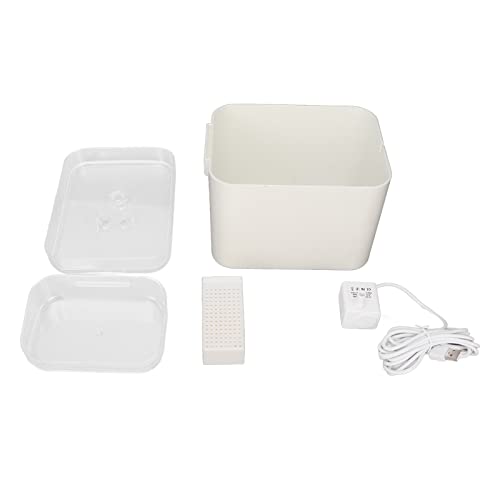 Gavigain 1,5L 2 in 1 Haustierbrunnen, automatischer Wasserspender, ruhiger, ergonomischer Trinkwinkel, leicht zu reinigen, Non, für Katzen und Hunde (-2111230003111) von Gavigain