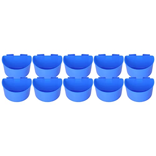 Gavigain 10 -Pack -Vogel -Fütterungsbecher, Nicht -Kunststoff-, Halbkreisdesign, leicht zu montieren, für Tauben, Papageien, Kakadosen, Raubgüsse, Lebensmittel und Wasserfütterung (-2114210032714) von Gavigain