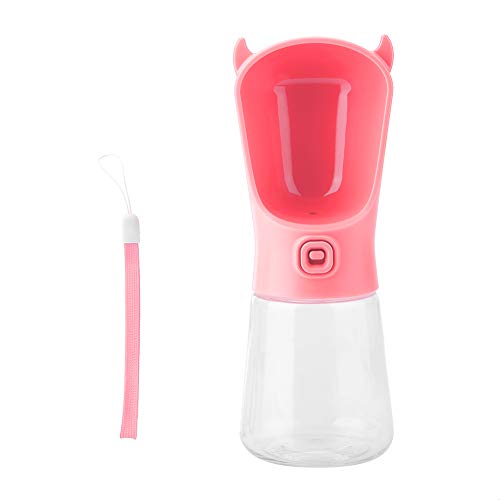 Gavigain 350 ml Haustierwasserflasche, EIN Handlederlaugdesign, Lebensmittelqualitätsmaterial für Hunde, Katzen und kleine Haustiere unterwegs (-CW01535-02) von Gavigain