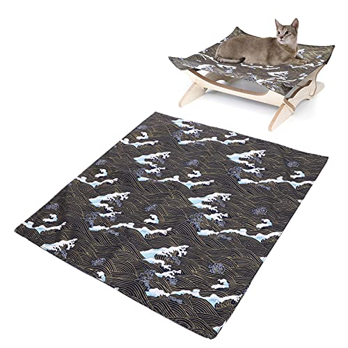 Gavigain 43x43 cm Katzenbettbedeckung, waschbarer, weich gemütlicher Matte, Leichtgewicht, Möbelschutz für Katzen (Blue Ocean Waves) von Gavigain