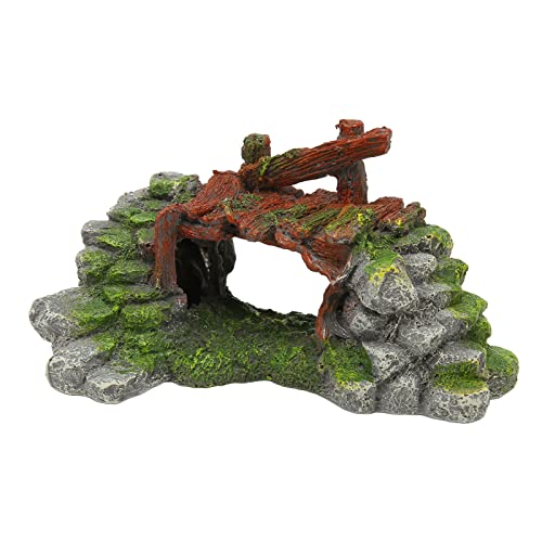 Gavigain Aquarium Bridge Decoration, 18x10 x 9 cm, Nichtharz, sicher für Süßwasser und Salzwasser, realistisches Design, kompakt und leicht zu reinigen, für Fischhüter Gavigain Aquarium Bridge Decoration, 18x10 x 9 cm, Nichtharz, sicher für Süßwasser und Salzwasser, realistisches Design, kompakt und leicht zu reinigen, für Fischhüter von Gavigain