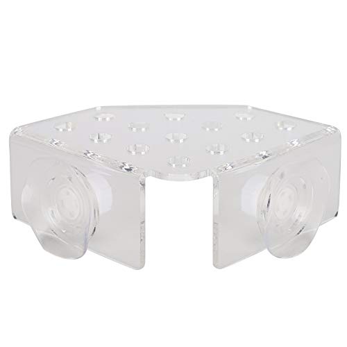 Gavigain Aquarium Fish Tank Coral Rack Halterung Acryl Frag Rack Halterung Leistungs Starke Saugnapf Kultivierung lebende Korallen 13 Loch von Gavigain