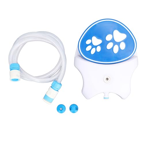 Gavigain Automatischer Wasserspender für Haustiere, Fußpedal, Trinksystem, rutschfeste Basis, einfache Einrichtung, für Hunde und Katzen, Outdoor-Tränke von Gavigain